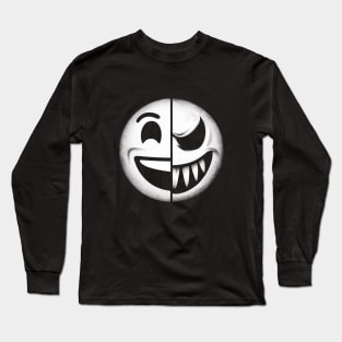 Evil vs Good Smily Long Sleeve T-Shirt